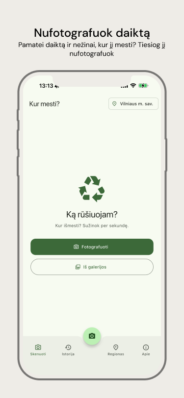 Fotografavimo ekranas